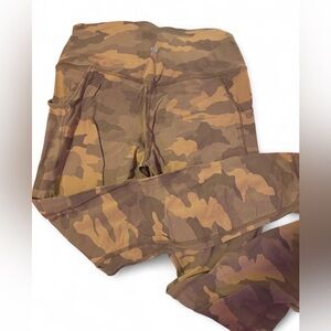 Lululemon brown & tan camo leggings